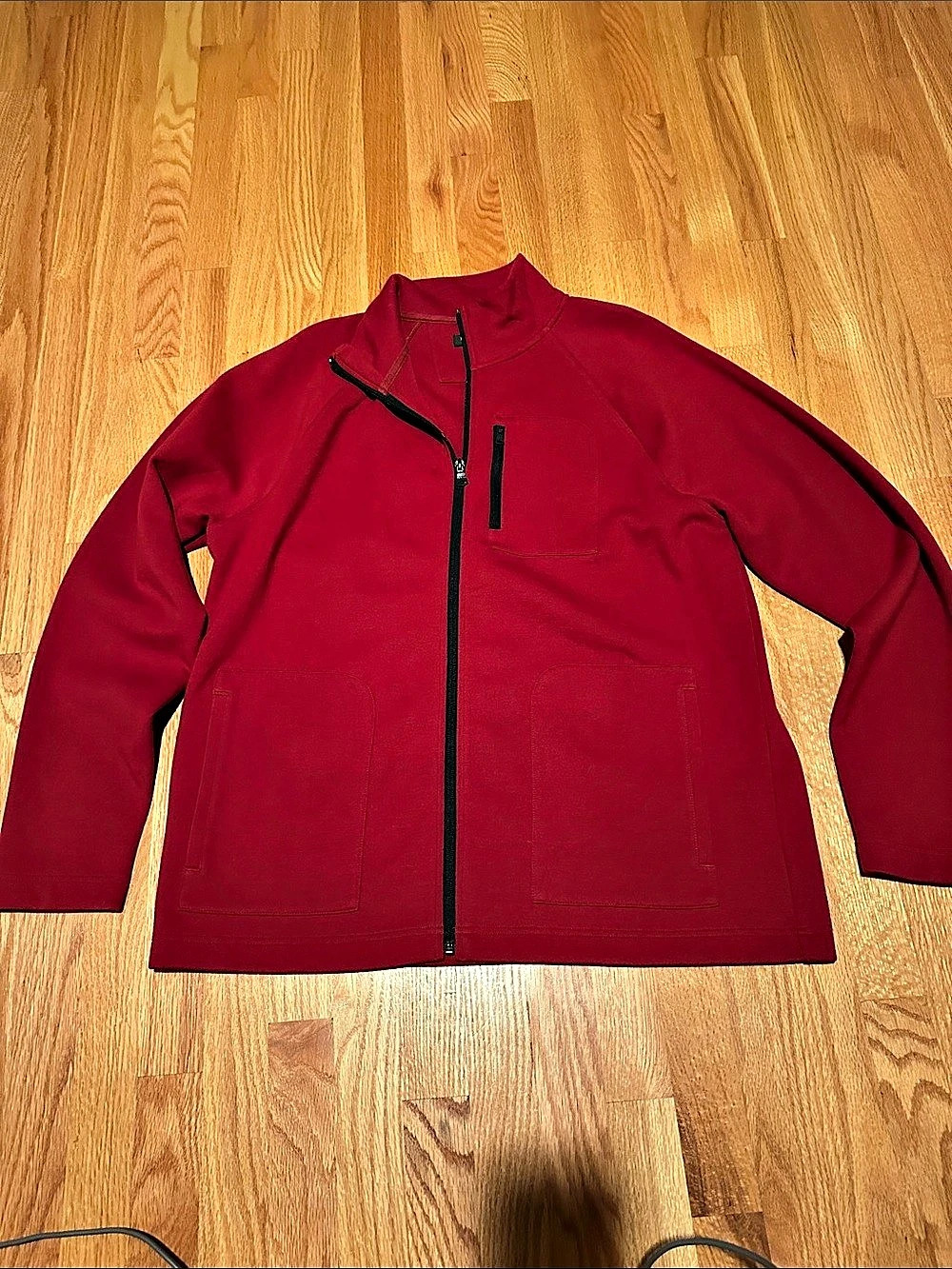 Banana Republic Red Full-Zip Jacket Size XL Like New